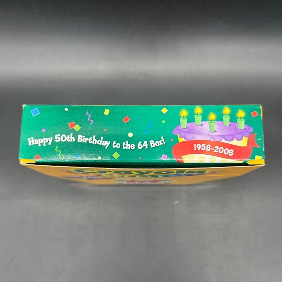 Crayola Crayons 50th Birthday Edition 64 Unopened Box Built In Sharpener 2008 - Picture 5 of 11